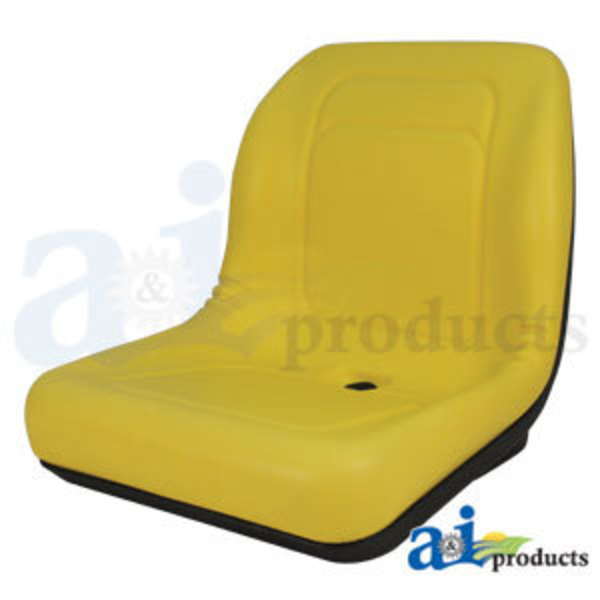 A & I Products Seat, Lawn & Garden, UTV, Tractor, Yellow Vinyl 28" x19" x14" A-LGT100YL